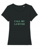 call my lawyer Tricou mânecă scurtă guler larg fitted Damă Expresser