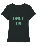 only us Tricou mânecă scurtă guler larg fitted Damă Expresser