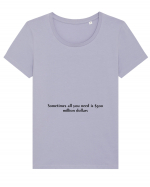 sometimes all you need is... Tricou mânecă scurtă guler larg fitted Damă Expresser