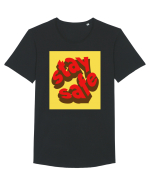 stay safe 251 Tricou mânecă scurtă guler larg Bărbat Skater