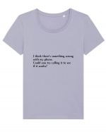 i think there s something wrong... Tricou mânecă scurtă guler larg fitted Damă Expresser