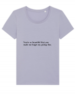 you re so beautiful that you... Tricou mânecă scurtă guler larg fitted Damă Expresser