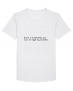 you re so beautiful that you... Tricou mânecă scurtă guler larg Bărbat Skater