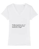 would you grab my arm... Tricou mânecă scurtă guler V Damă Evoker