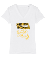 Ride fast Tricou mânecă scurtă guler V Damă Evoker
