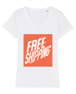 free shipping 209 Tricou mânecă scurtă guler V Damă Evoker