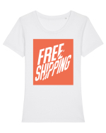 free shipping 209 Tricou mânecă scurtă guler larg fitted Damă Expresser