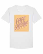 free shipping 203 Tricou mânecă scurtă guler larg Bărbat Skater