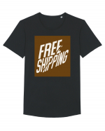 free shipping 205 Tricou mânecă scurtă guler larg Bărbat Skater