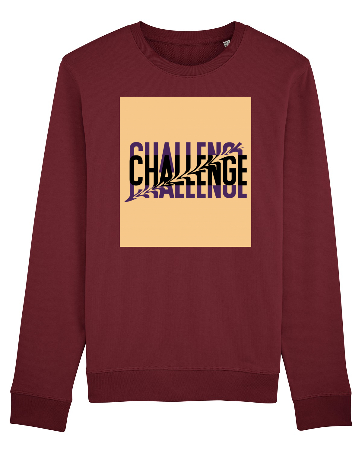 Bluză mânecă lungă Unisex Rise Burgundy