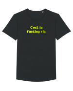 c est la fucking vie Tricou mânecă scurtă guler larg Bărbat Skater