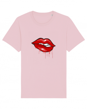 Red bloody lips Cotton Pink