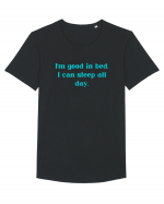 i m good in bed i can sleep all day Tricou mânecă scurtă guler larg Bărbat Skater