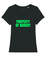 property of nobody Tricou mânecă scurtă guler larg fitted Damă Expresser