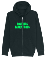 love has many faces Hanorac cu fermoar Unisex Connector