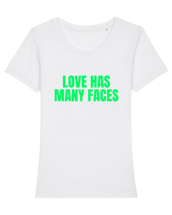love has many faces White