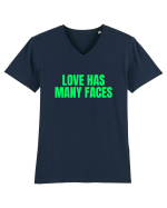 love has many faces Tricou mânecă scurtă guler V Bărbat Presenter