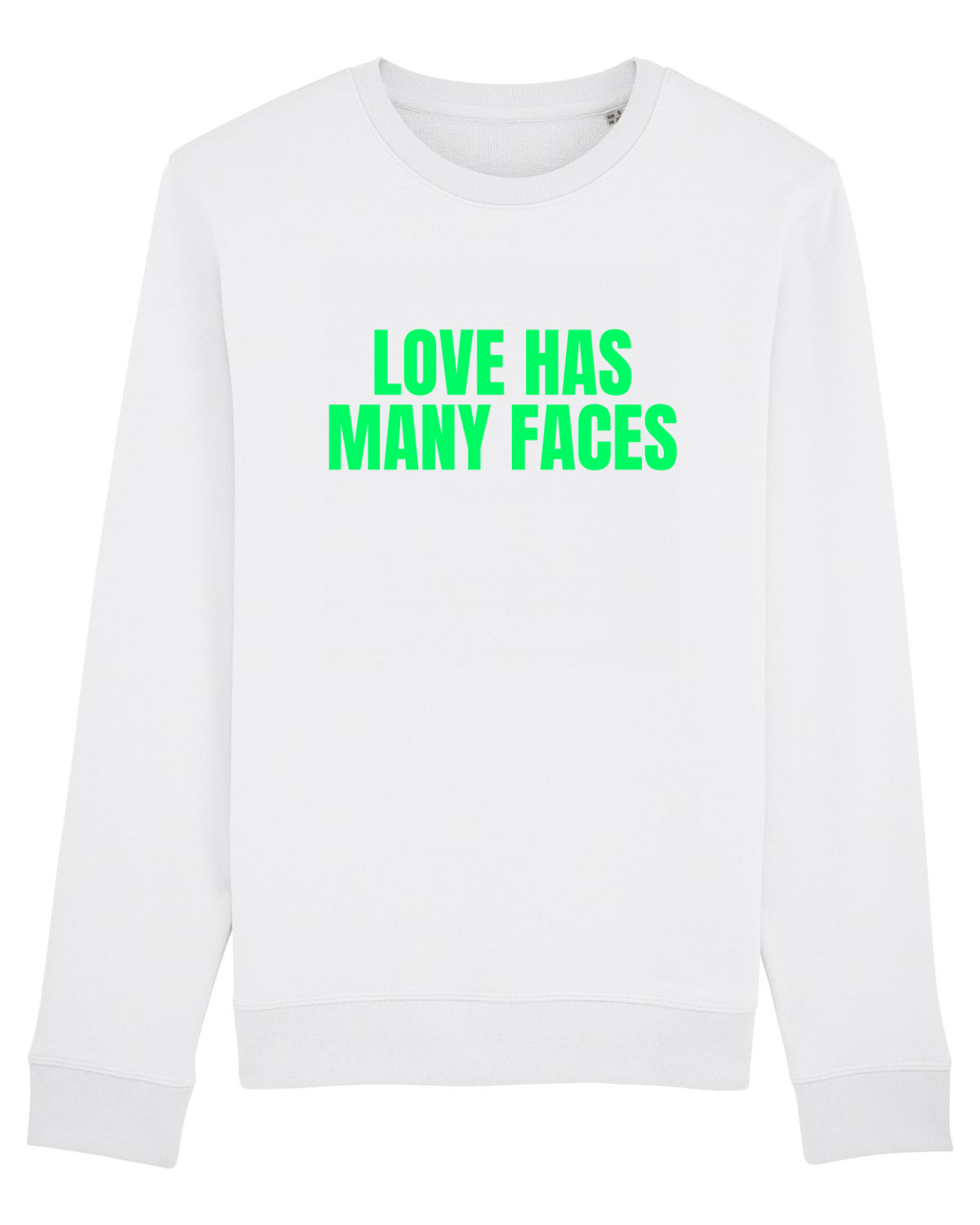 Bluză mânecă lungă Unisex Rise White
