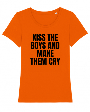 kiss the boys and make them cry Bright Orange