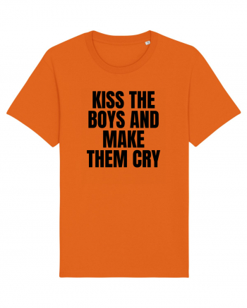 kiss the boys and make them cry Bright Orange