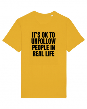 it s ok to unfollow people in real life Spectra Yellow