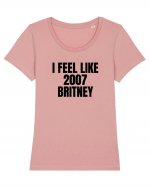 i feel like 2007 britney Tricou mânecă scurtă guler larg fitted Damă Expresser