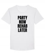 party now rehab later Tricou mânecă scurtă guler larg Bărbat Skater