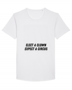 elect a clown expect a circus Tricou mânecă scurtă guler larg Bărbat Skater