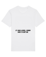 if i was a bird i know who i d shit on Tricou mânecă scurtă Unisex Rocker