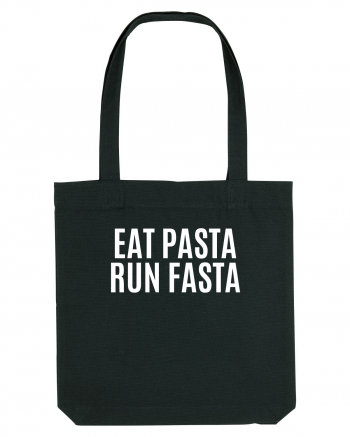 eat pasta run fasta Black
