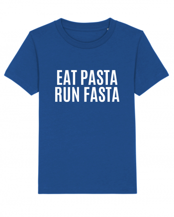 eat pasta run fasta Majorelle Blue