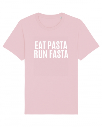 eat pasta run fasta Cotton Pink
