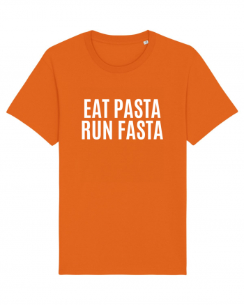 eat pasta run fasta Bright Orange