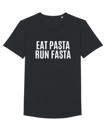 eat pasta run fasta Black