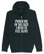 punch me in the face i need to feel alive Hanorac cu fermoar Unisex Connector