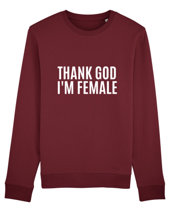 thank good i m female Burgundy