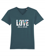 Love never fails Tricou mânecă scurtă guler V Bărbat Presenter