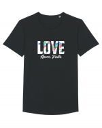 Love never fails Tricou mânecă scurtă guler larg Bărbat Skater