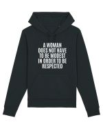 a woman does not have to be... Hanorac Unisex Drummer