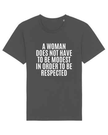 a woman does not have to be... Anthracite