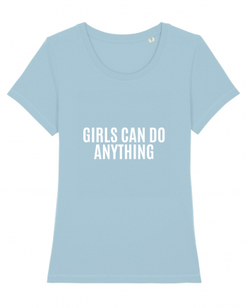 girls can do anything Sky Blue