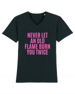 never let an old flame burn you twice Tricou mânecă scurtă guler V Bărbat Presenter