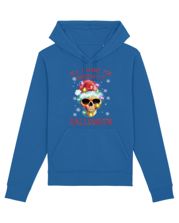 All Want For Christmas Is Halloween Royal Blue