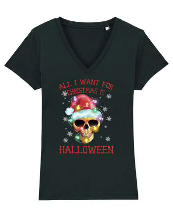 All Want For Christmas Is Halloween Black