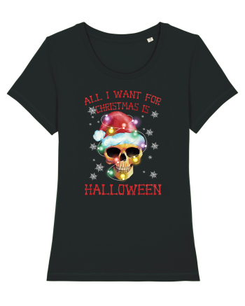 All Want For Christmas Is Halloween Black