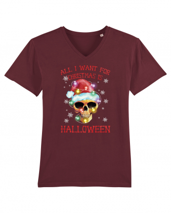 All Want For Christmas Is Halloween Burgundy