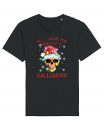 All Want For Christmas Is Halloween Tricou mânecă scurtă Unisex Rocker