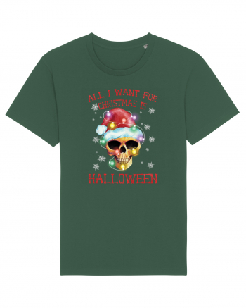 All Want For Christmas Is Halloween Bottle Green