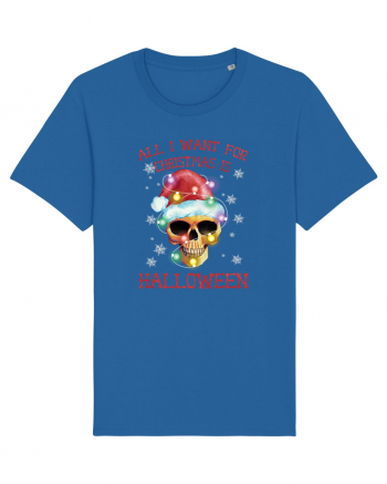 All Want For Christmas Is Halloween Royal Blue