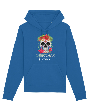 Christmas Vibes Skeleton Skull Royal Blue